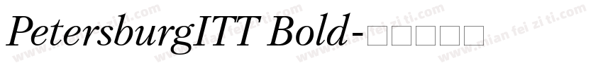 PetersburgITT Bold字体转换
